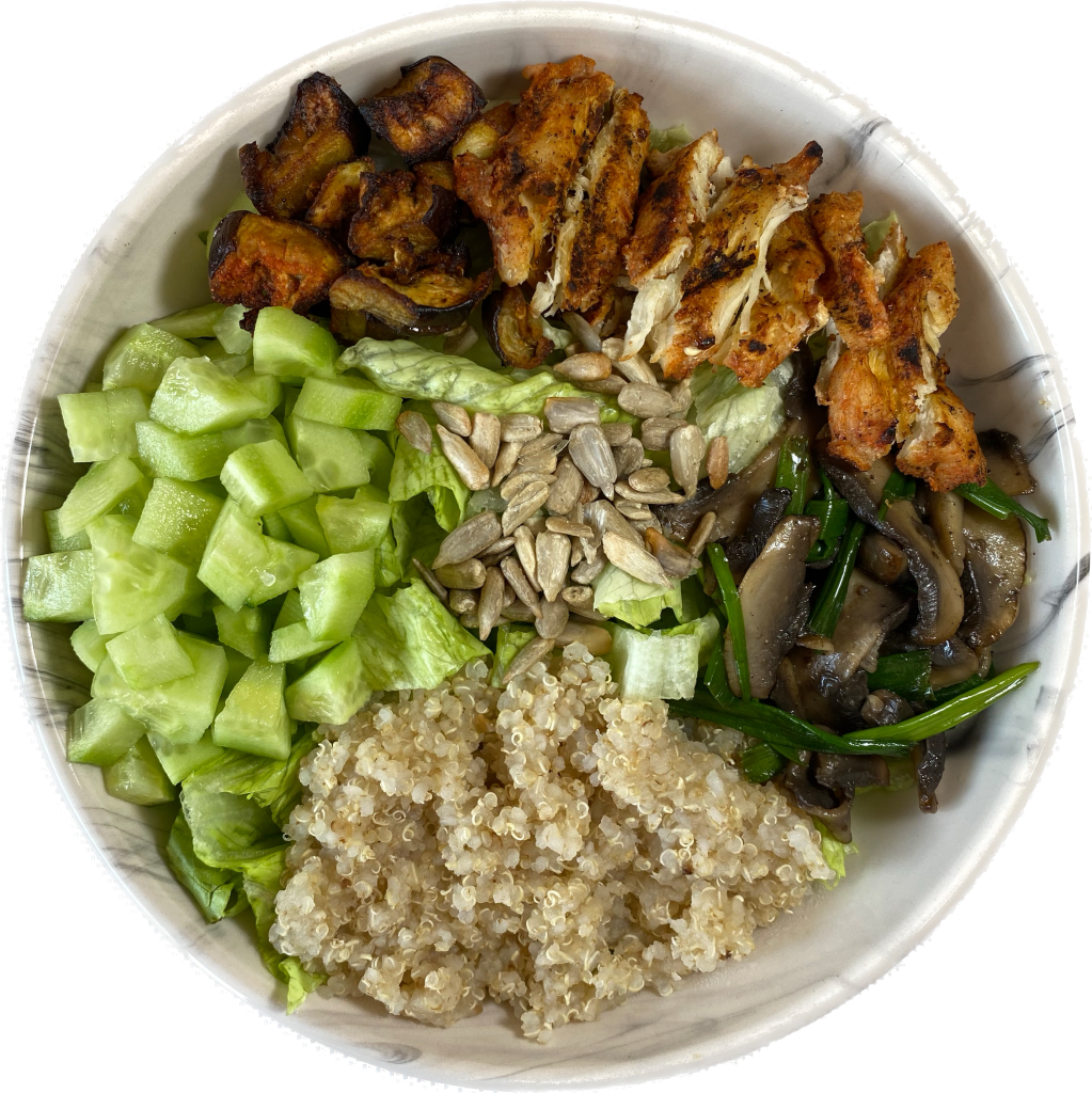 Tavuklu , kinoalı protein bowl ( Chicken quinoa protein salad&nbsp;bowl)